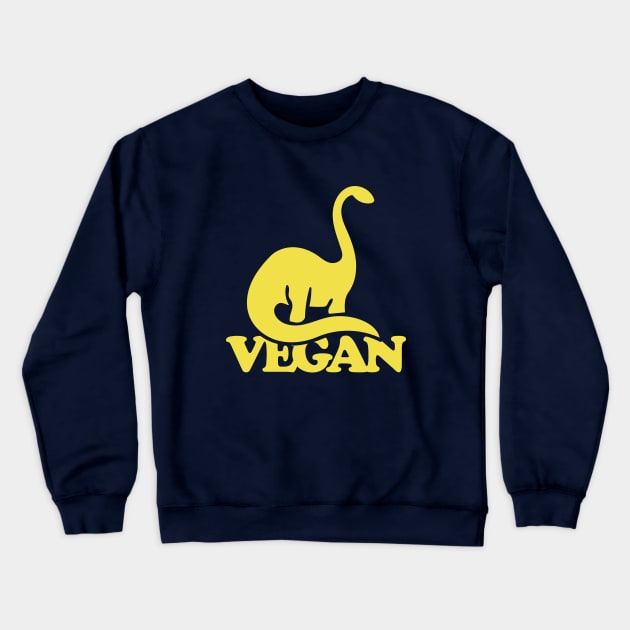 Vegan Dinosaur Crewneck Sweatshirt by bubbsnugg